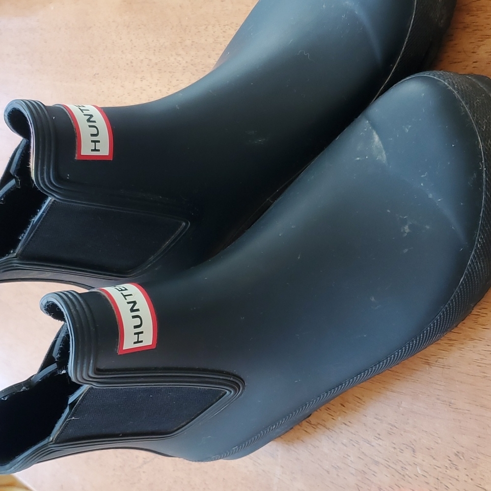 Hunter rubber ankle boots Chelsea